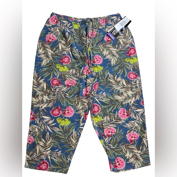 SAG HARBOR SPORT Capri floral pattern new with tag purchased in 1990 size pl - Picture 1 of 13